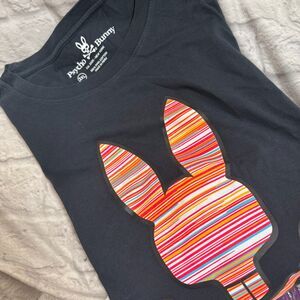 Psycho Bunny Graphic Rabbit Skull And Crossbones Men's 3XL T-Shirt Stripes